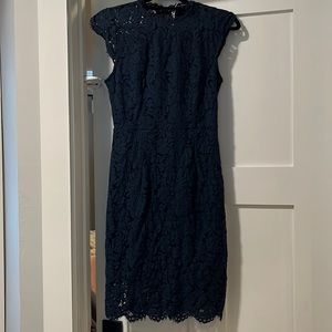 Navy lace dress